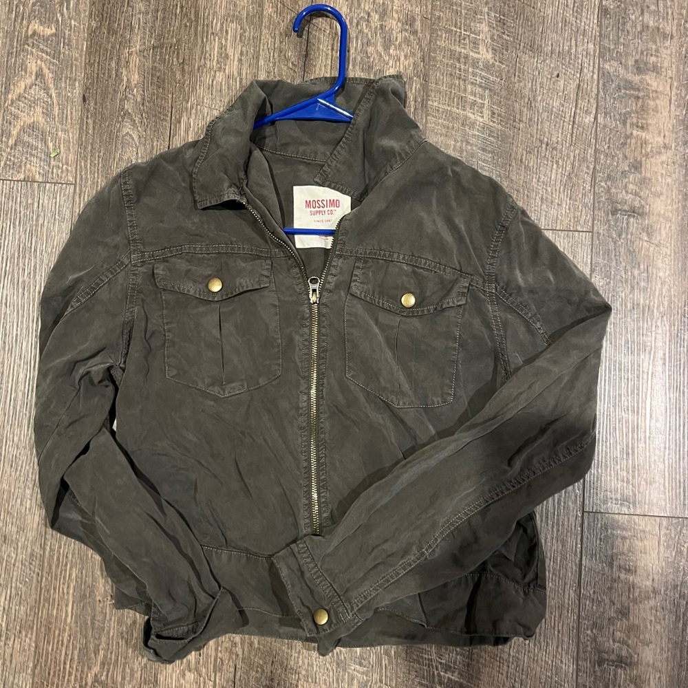 Mossimo Supply Co. Hunter Green Utility Jacket